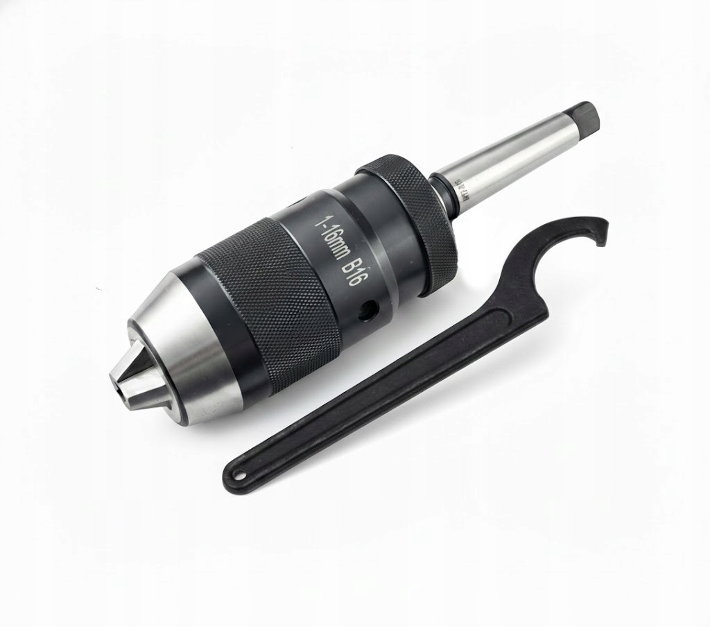 Uchwy Wiertarski Samozaciskowy 1-16 Stożek MK2 Trzpień 2 MT2 Klucz