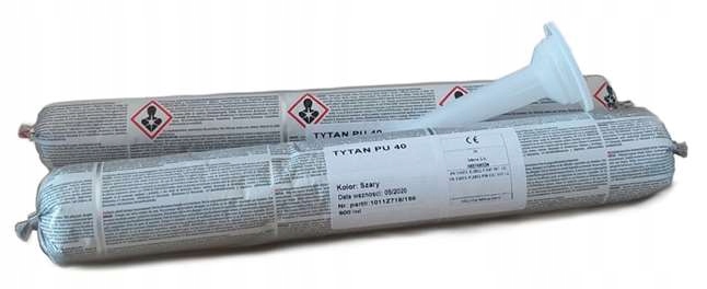 Tytan Uszczelniacz poliuretanowy PU40 do dylatacji betonowych 600ml Szary