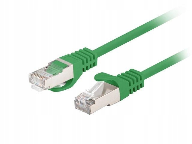Patchcord Lanberg Ftp kat.6 0,5m zielony 10-pack