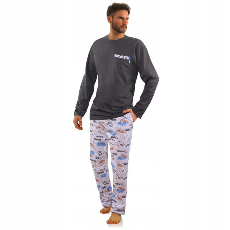 2660/09 Pánské pyžamo s dlouhým rukávem a kalhoty Sesto Senso