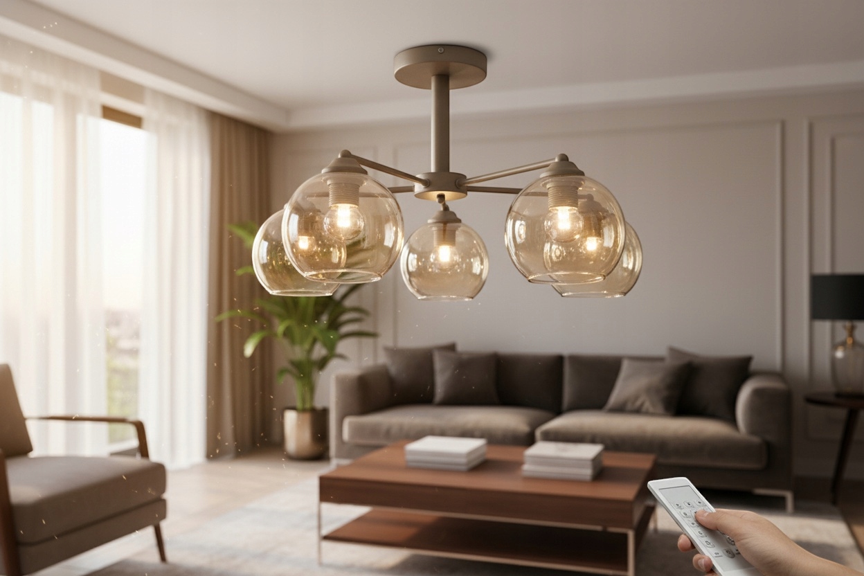 Euro-Lamp Stropná lampa Uno 5 Kašmír Medová lampa 5X60W Výrobca