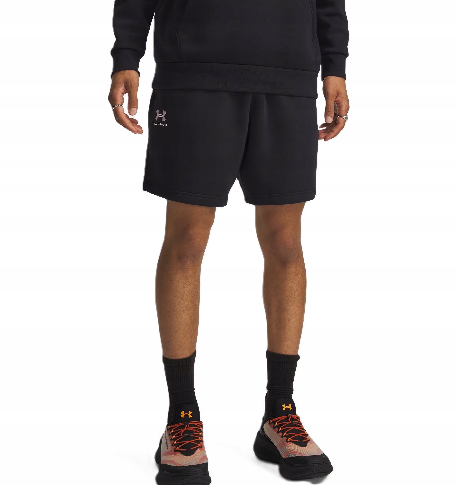 Under Armour Shorts Spodenki Dresowe Czarne Męskie L