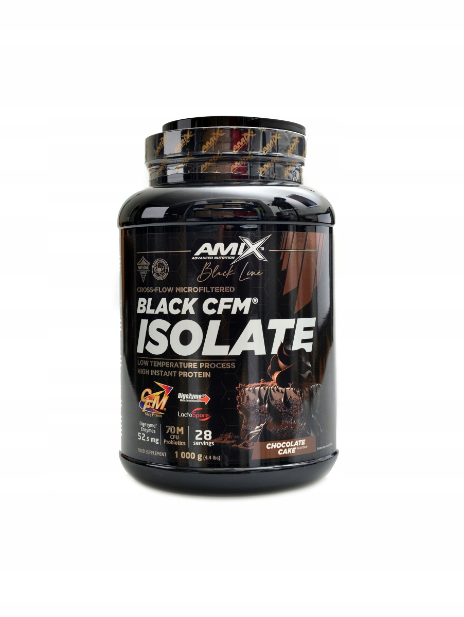 Amix nutrition Black line Black Cfm isolate 1000 g chocolate cake