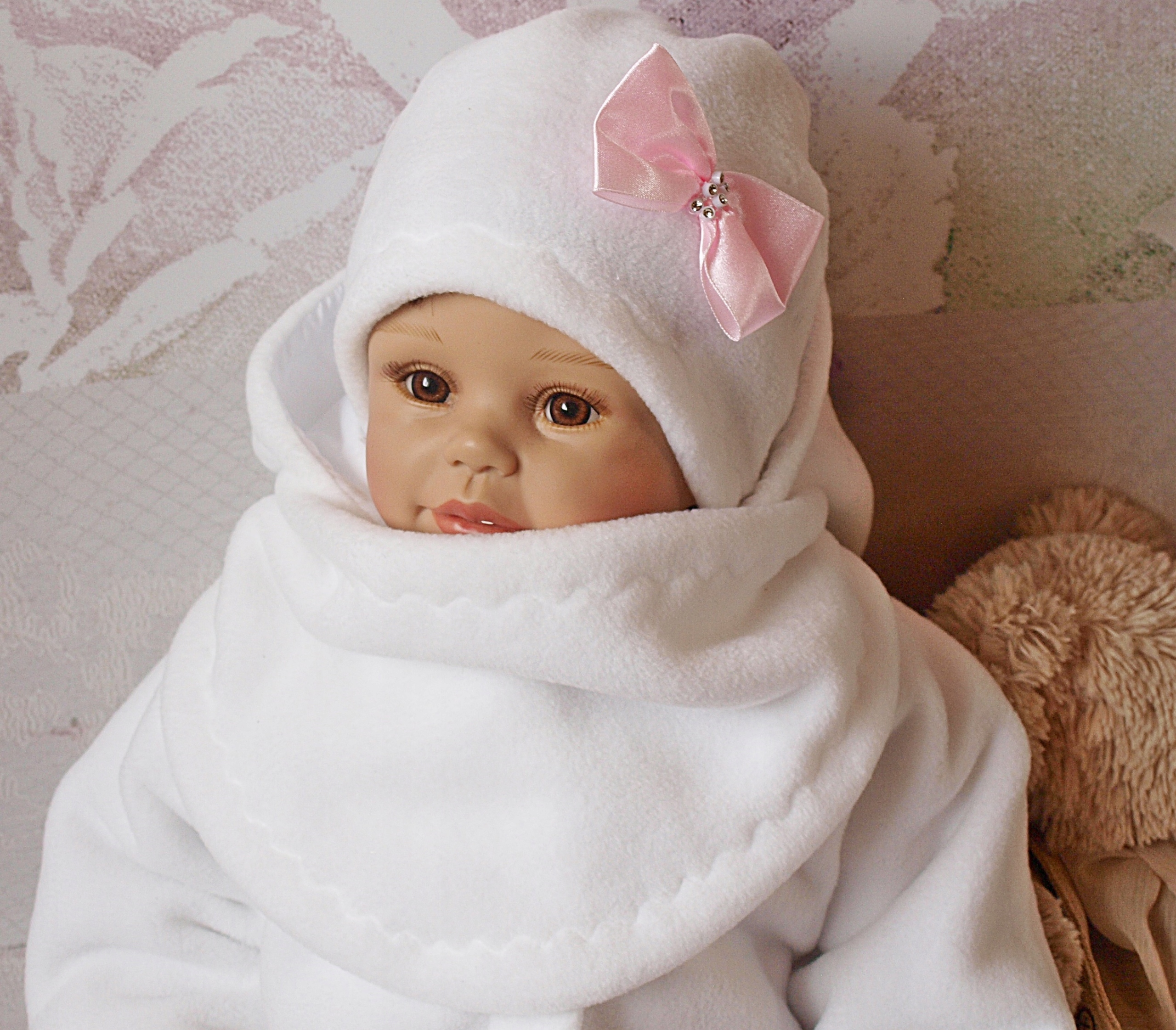 POLAROWY ZEST. CZAPECZKA I CHUSTA KOKARDA ROZM 74