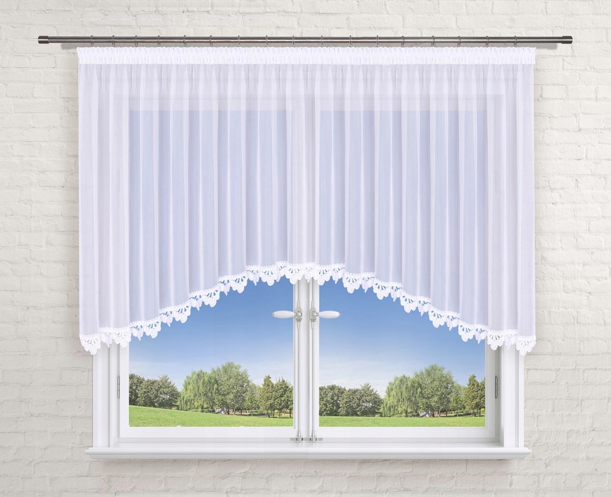 

Firana 400x150 łuk,woal,gipiura dzwoneczek 8cm