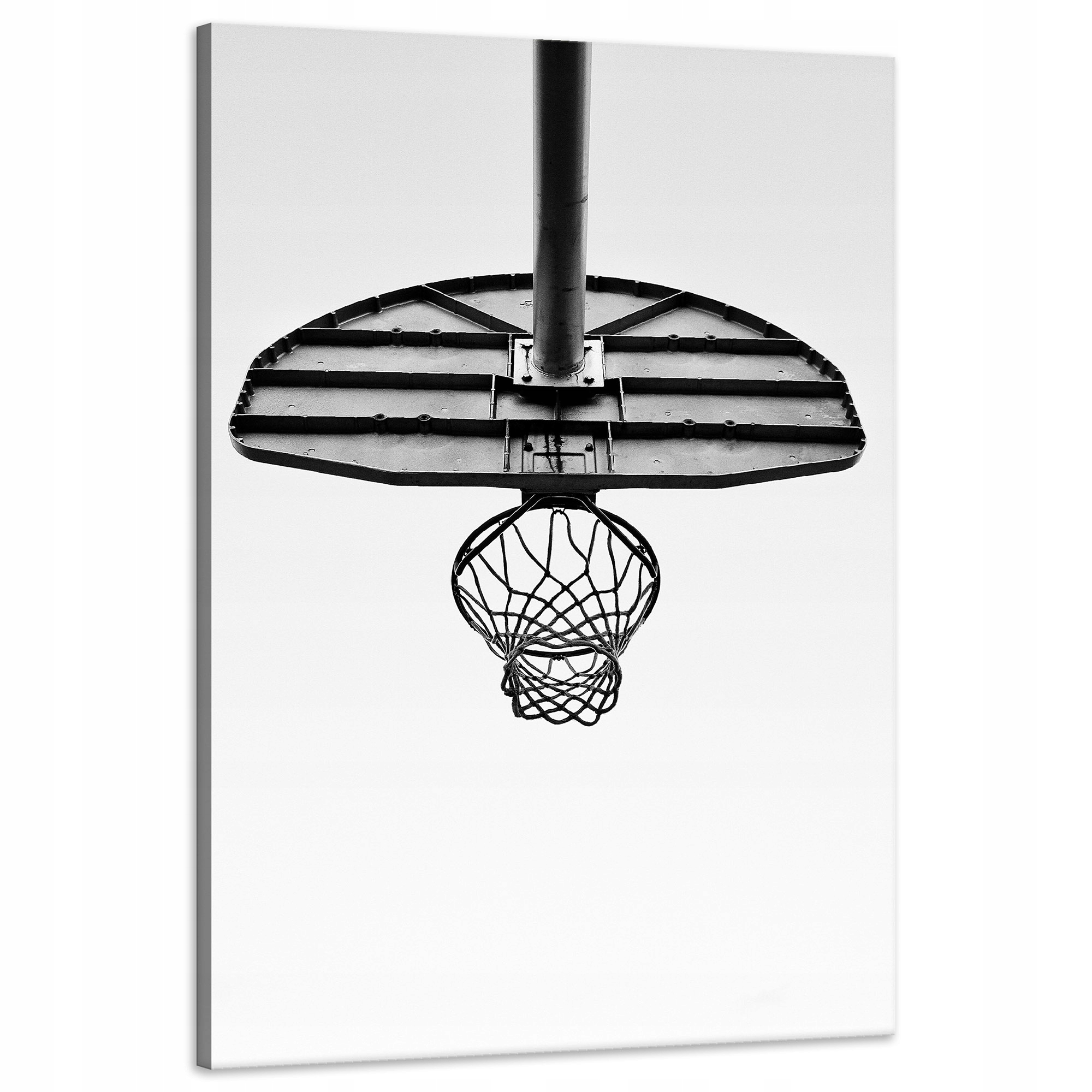 Obraz na plátně Pro Mládež koš Basketbal Sport Černobílý 60x90