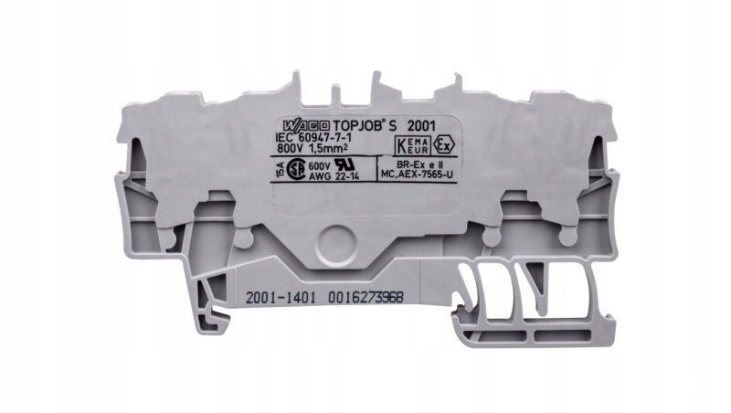 

Złączka szynowa 4-przewodowa 1,5mm2 szara 2001-140