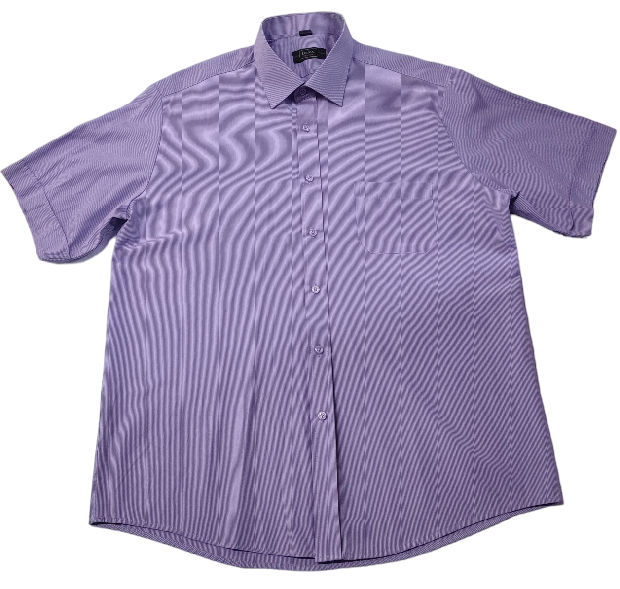 Pánska košeľa Darex fialová Krátky rukáv veľ.42