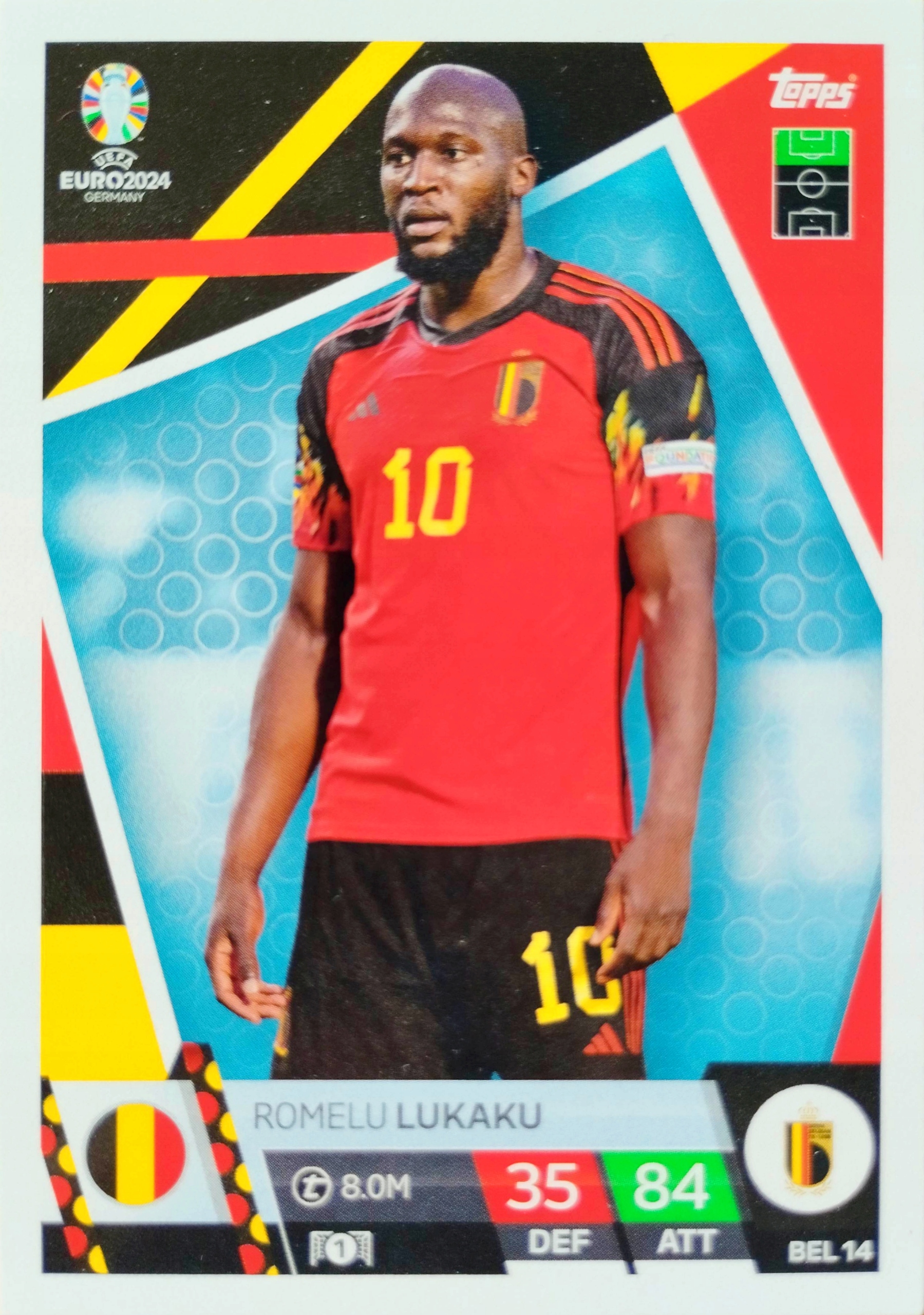 Euro 2024 Topps Match Attax Bel 14 Romelu Lukaku Belgia