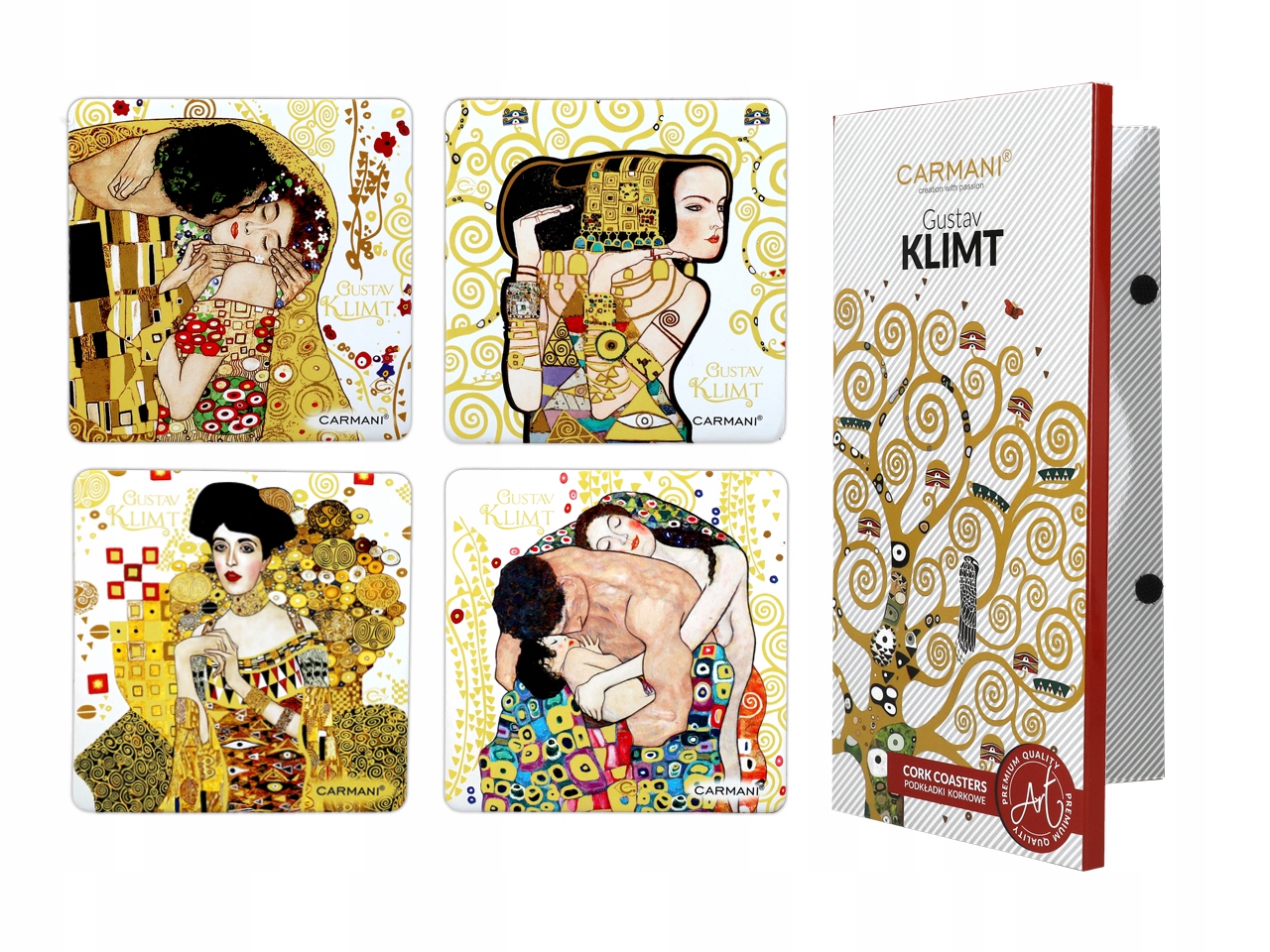 

Kpl. 4 podkładek korkowych G. Klimt