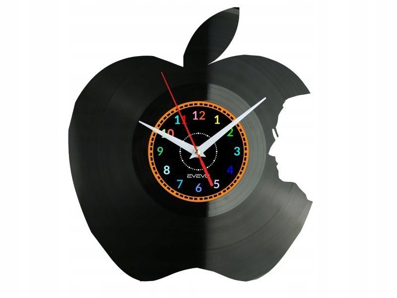 Apple Dárek Originální dekorace do domu Hodiny z vinylové desky