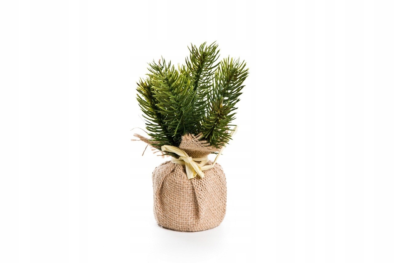 drzewko choinka w worku jutowym 19cm — 3