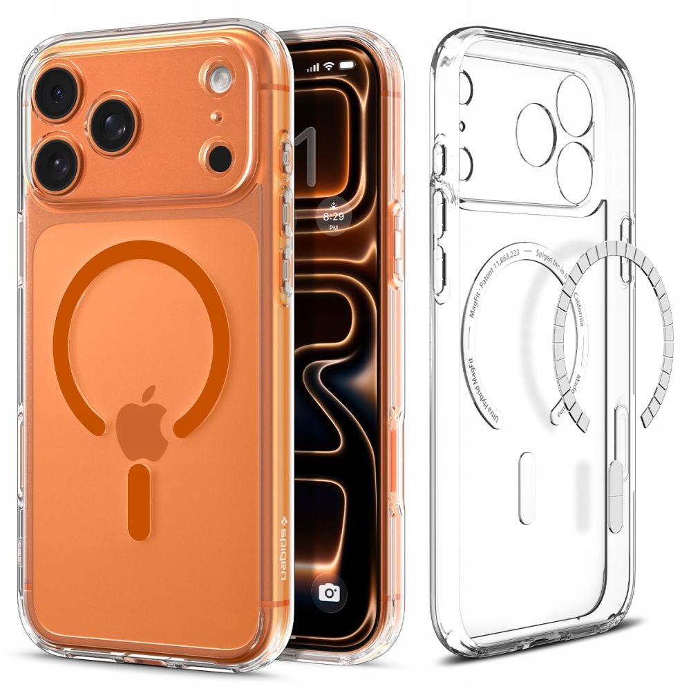 Pouzdro Spigen pro iPhone 17 Pro Max, obal MagSafe Clear Case