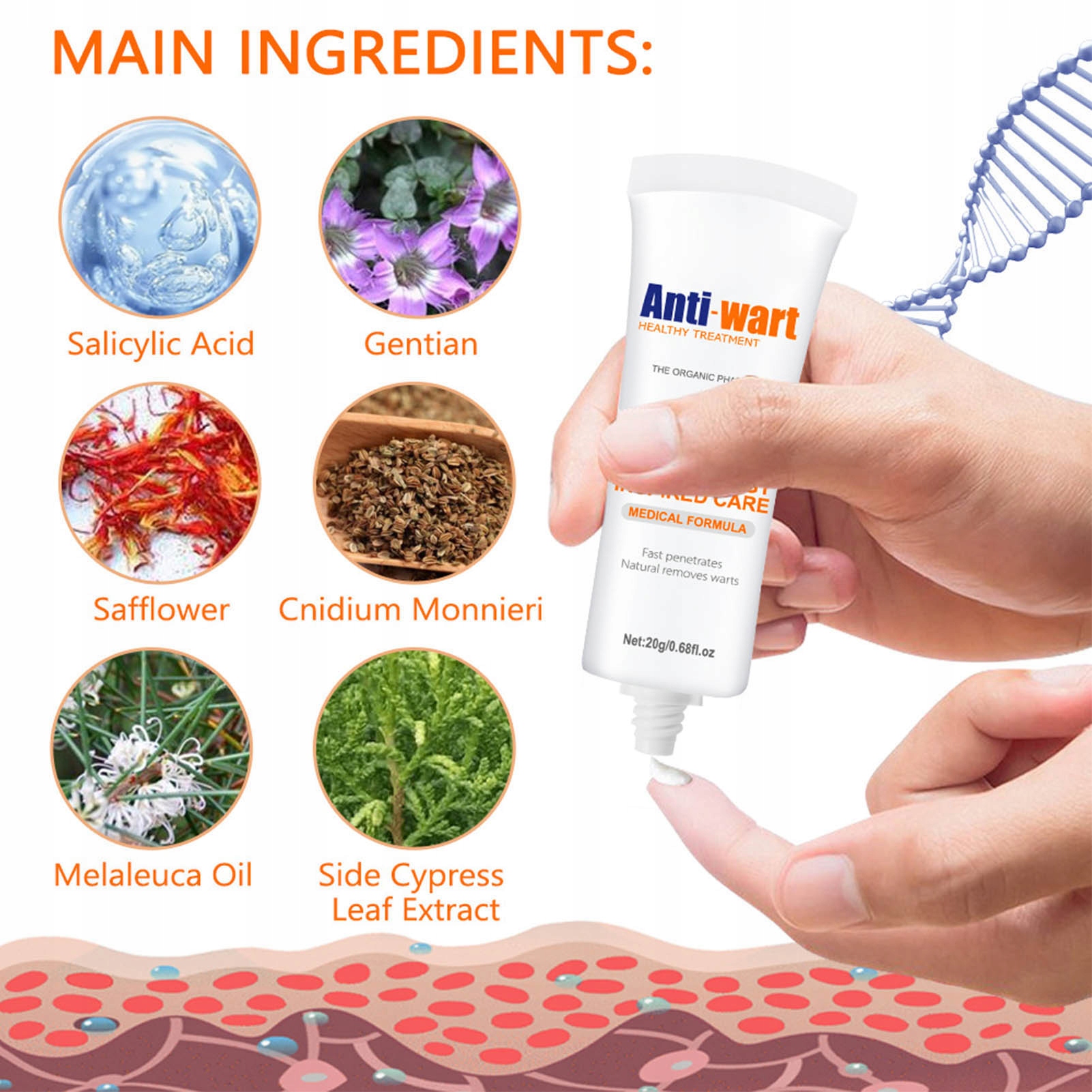 KREM DO USUWANIA WŁÓKNIAKÓW Rodzaj krem