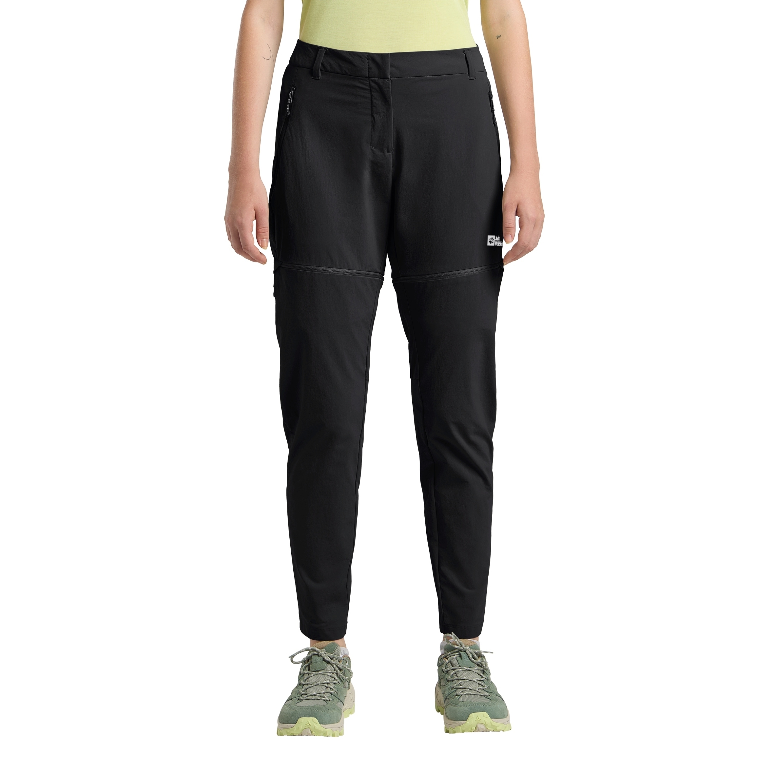 Spodnie z odpinanymi nogawkami Jack Wolfskin Hikeout Zip Off black 38 R