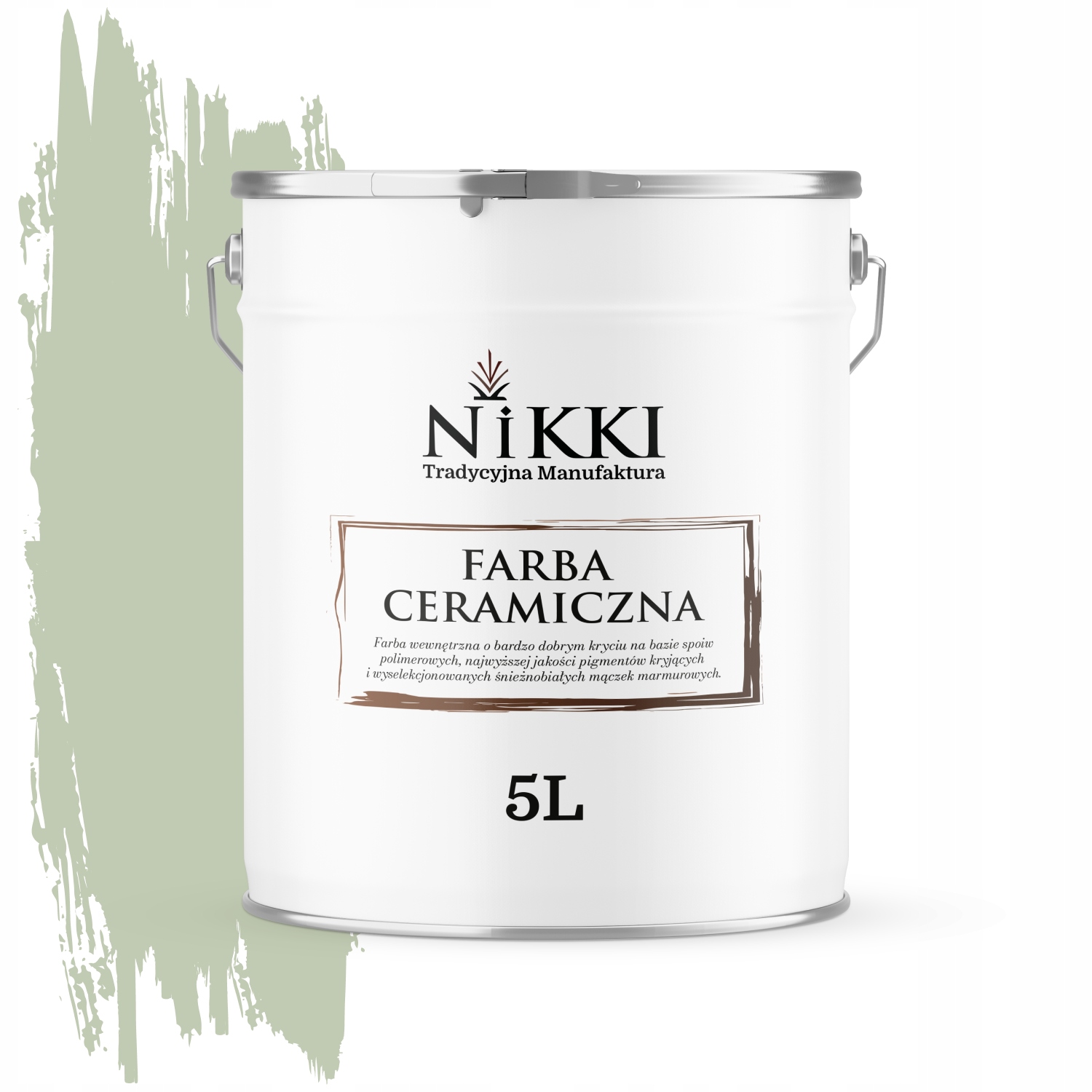 Keramická Stropná Farba Olivová H2055 Hlboká Matná Na Steny 5 L