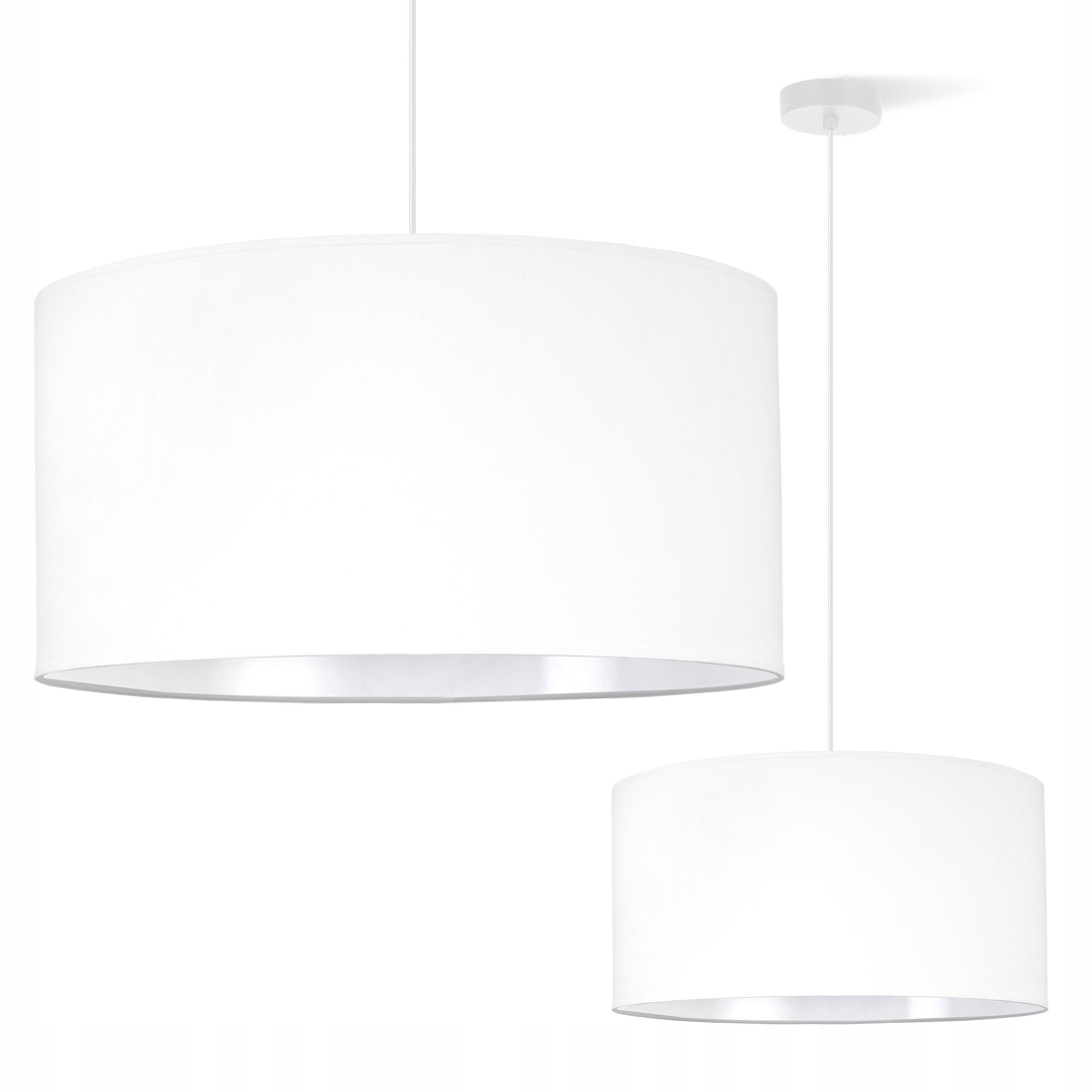 Závěsná Stropní Lampa, Bílý Lustr, Stínítko Do Kuchyně Obývacího Pokoje, Ložnice, 44 CM