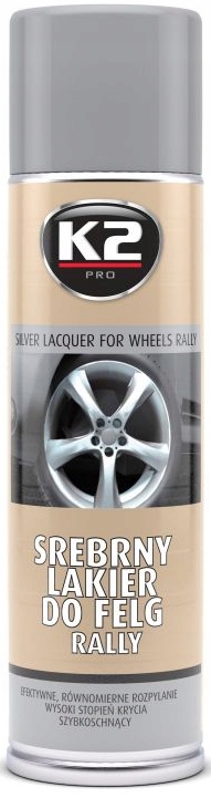 K2 SREBRNY LAKIER DO FELG 500 ML