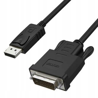 Kabel DisplayPort na DVI 1,8m Y-5118BA Unitek Złącza DisplayPort - DisplayPort