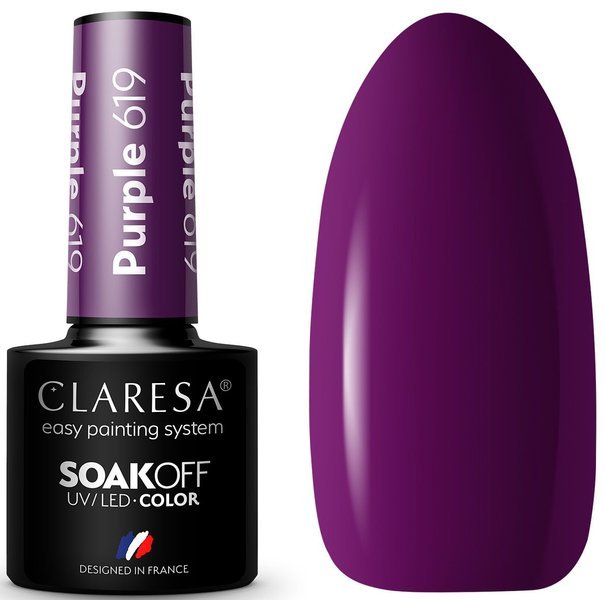 

Claresa Lakier Hybrydowy Purple 619