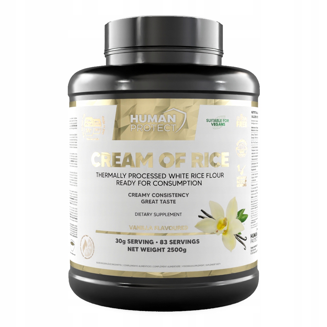 Human Protect Cream Of Rice 2500g Rýžový Kleik Sacharidy Vanilka