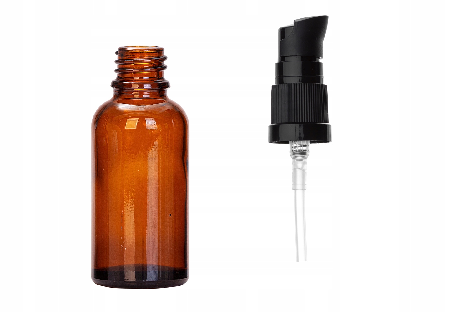 

Butelka szklana brązowa 30 ml z pompką [2] 5 sztuk