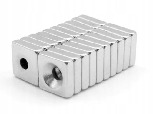 

Magnes Neodymowy Pod Wkręt 10x10x3 Silny 10 Szt