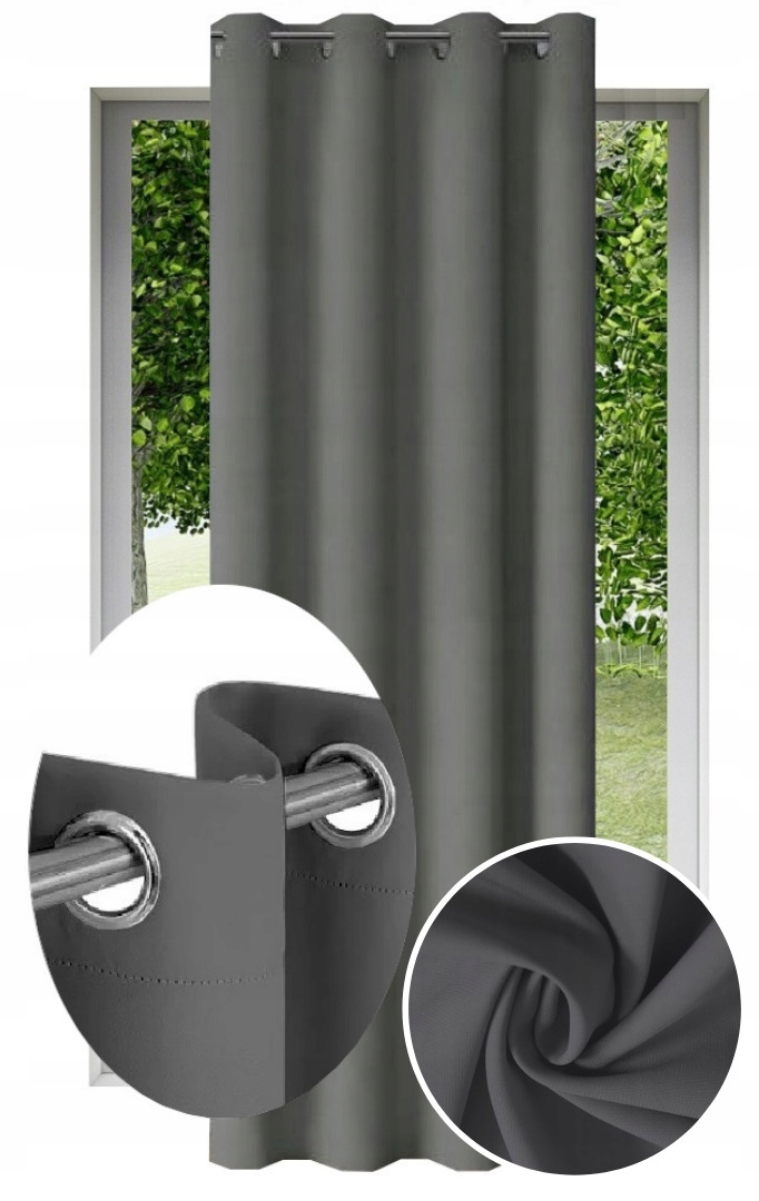 

Matowe Zasłony Gotowe Na Przelotkach 145x230 Kółka