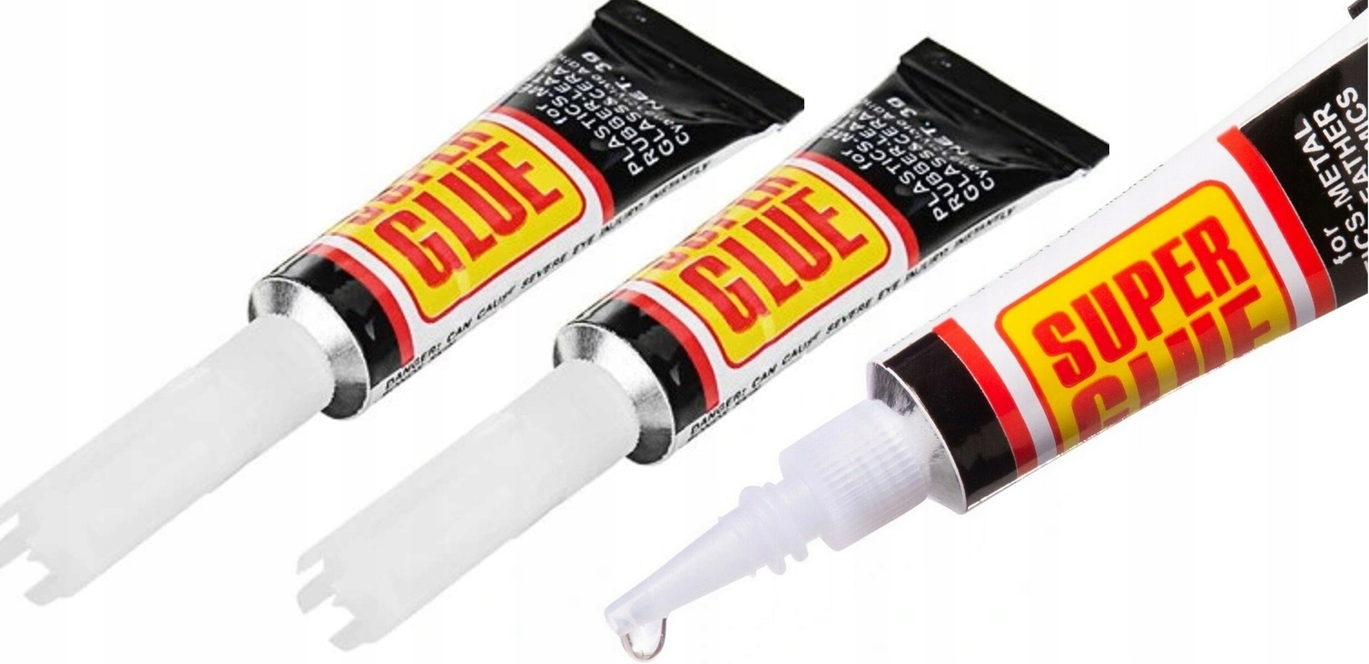 

Klej Glue Mocny Szybkoschnący Zestaw 3 szt