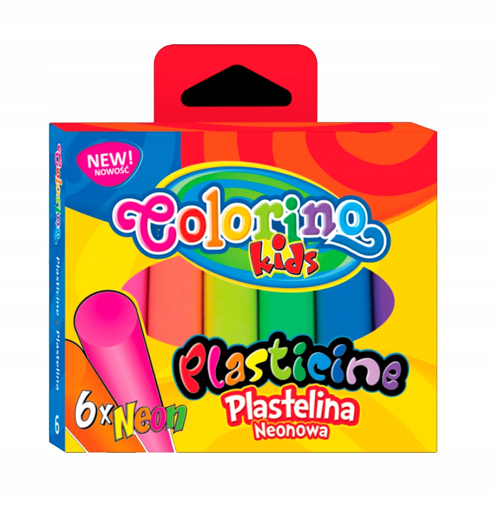 Plastelina 6-kol. neon Colorino, Patio