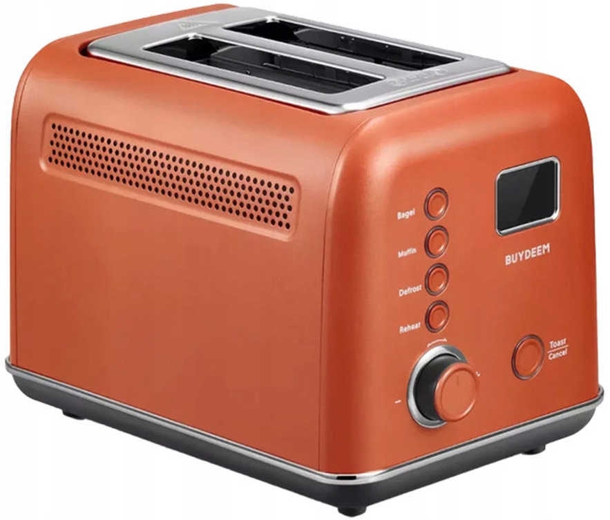 BUYDEEM Automatyczny Metalowy Toster na 2 kromki, DT730E, Koi Red, EU — 5