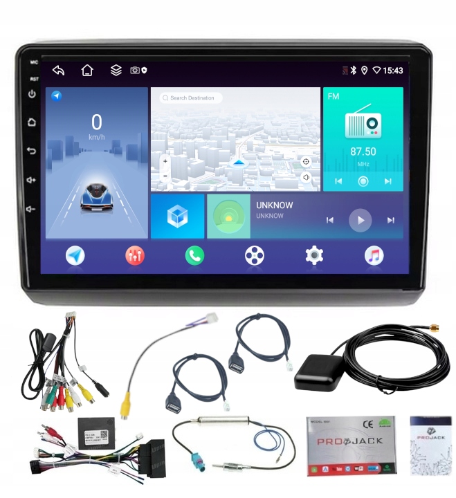 Rádio Navigácia Android Carplay Citroen Jumper 2015-2023 4GB 64GB Sim