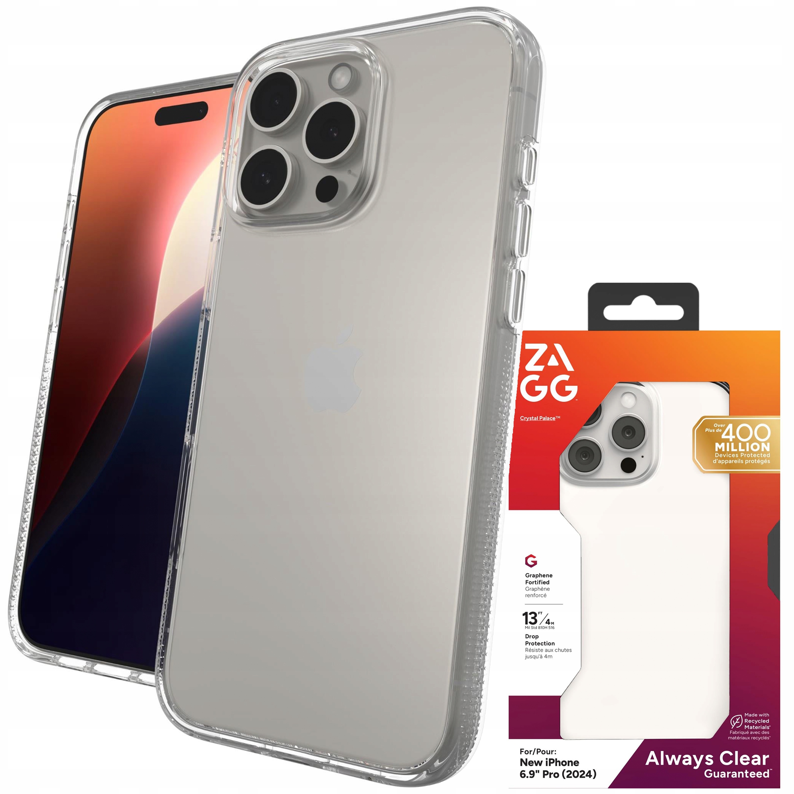 Zagg Crystal Palace Case Pouzdro pro iPhone 16 Pro Max Kryt