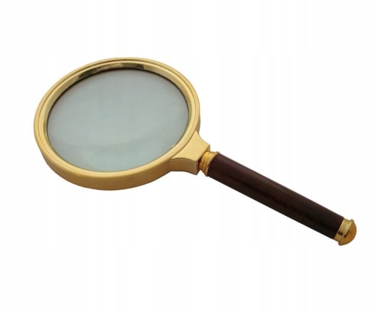 LP018 RĘCZNA LUPA SZKLANA 70 mm POWIĘKSZENIE 10 DP Marka Inna