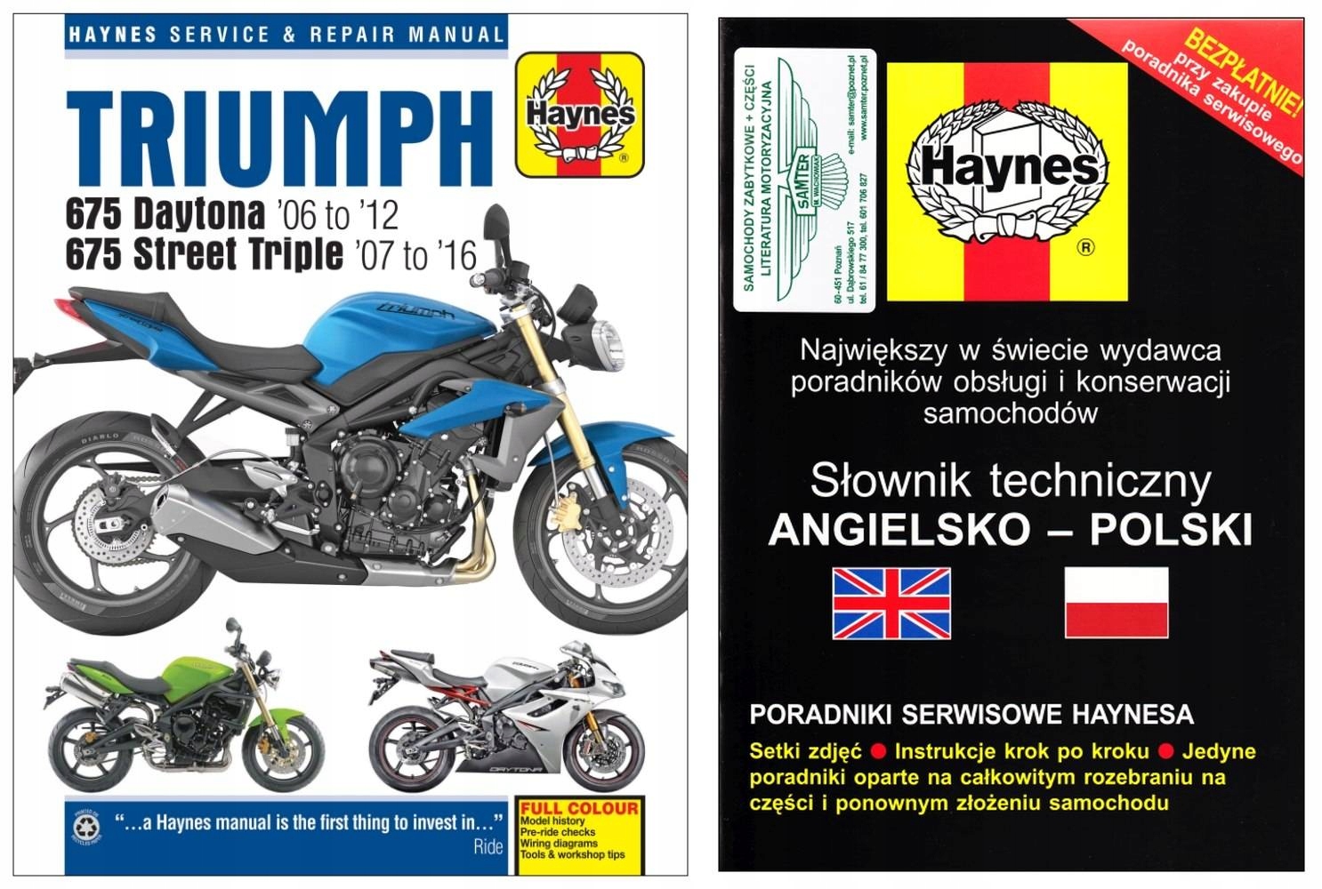 Triumph 675 Daytona Street Triple (2006-2016) instrukcja napraw +GRATIS 24h
