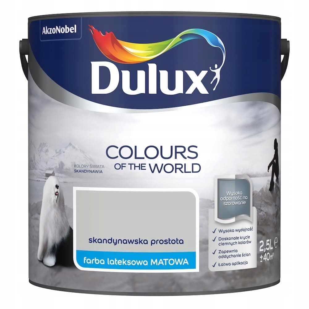 Dulux Farba Skandynawska Prostota 2,5L + GRATIS Stan opakowania oryginalne