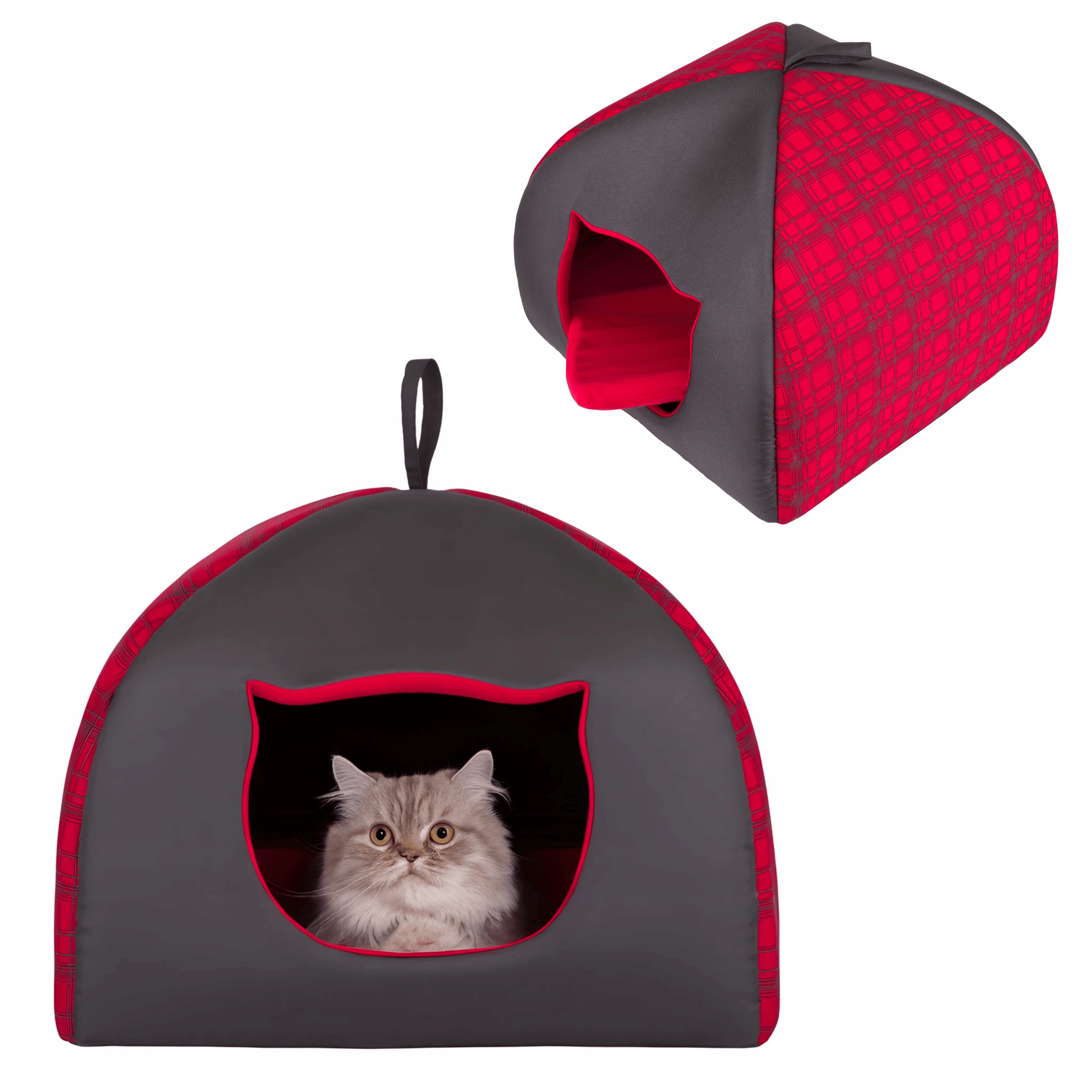 pro kočky domeček kočičí domeček, pelíšek , kotec , polštář R2 44x44x35 cm