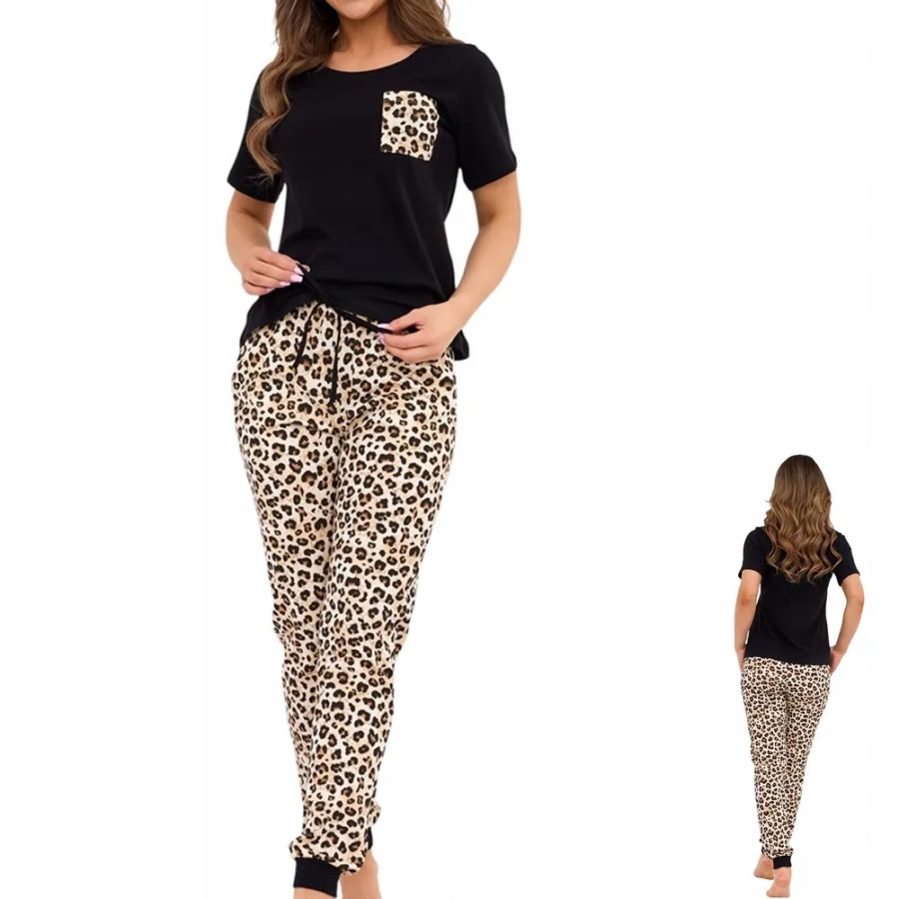 Dámské pyžamo Cornette Panther 3 730 XXL 44 černé