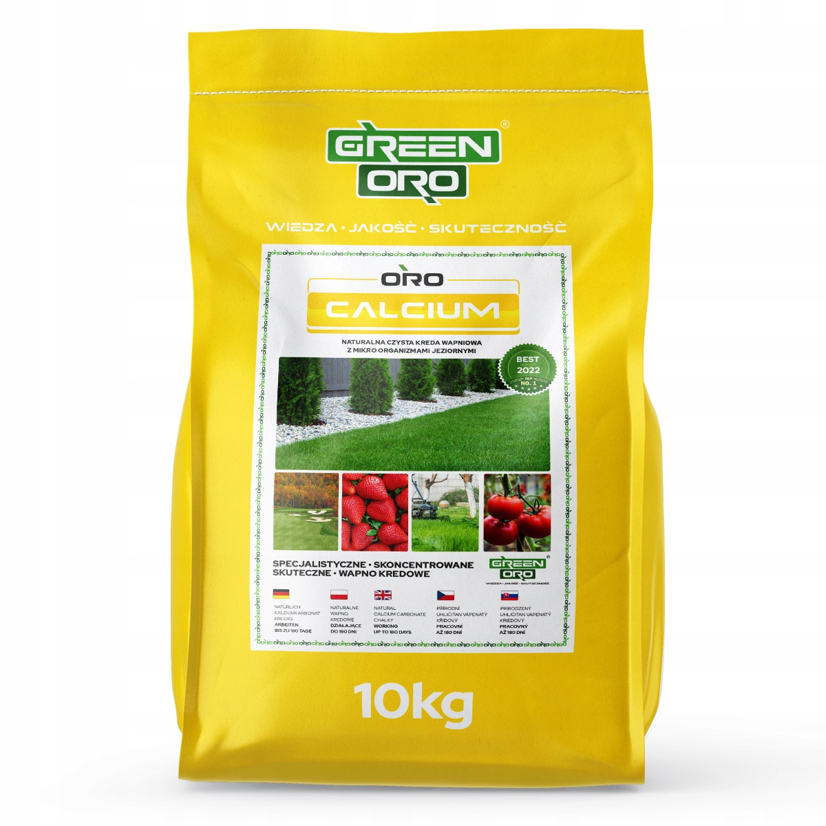 Granulované vápno pro trávník zahradní hnojivo Křída vápenaté 10 kg