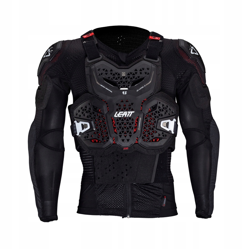 Tričko S Chráničmi Leatt 4.5 Evo Black (160-166 CM) S