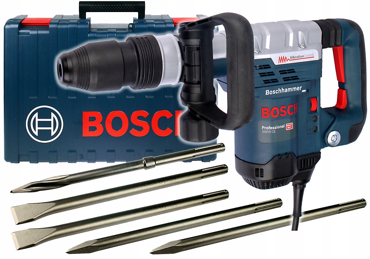 

Młot Gsh 5 Ce Bosch Sds-max klasa 5kg Dłuta