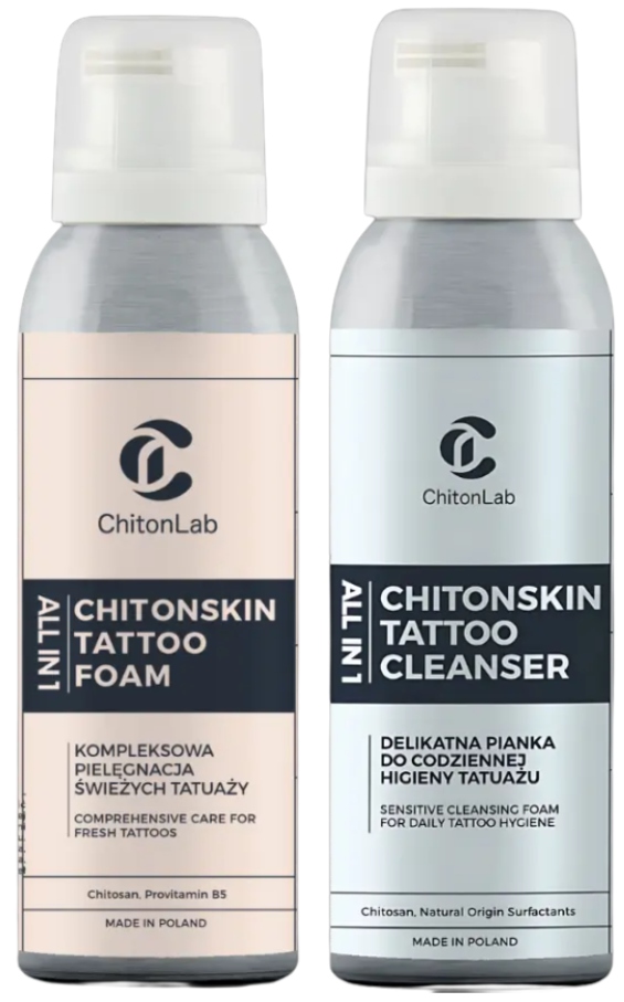 Inkside Chitonskin Tattoo sada pro péči o čerstvé tetování 85 100 ml