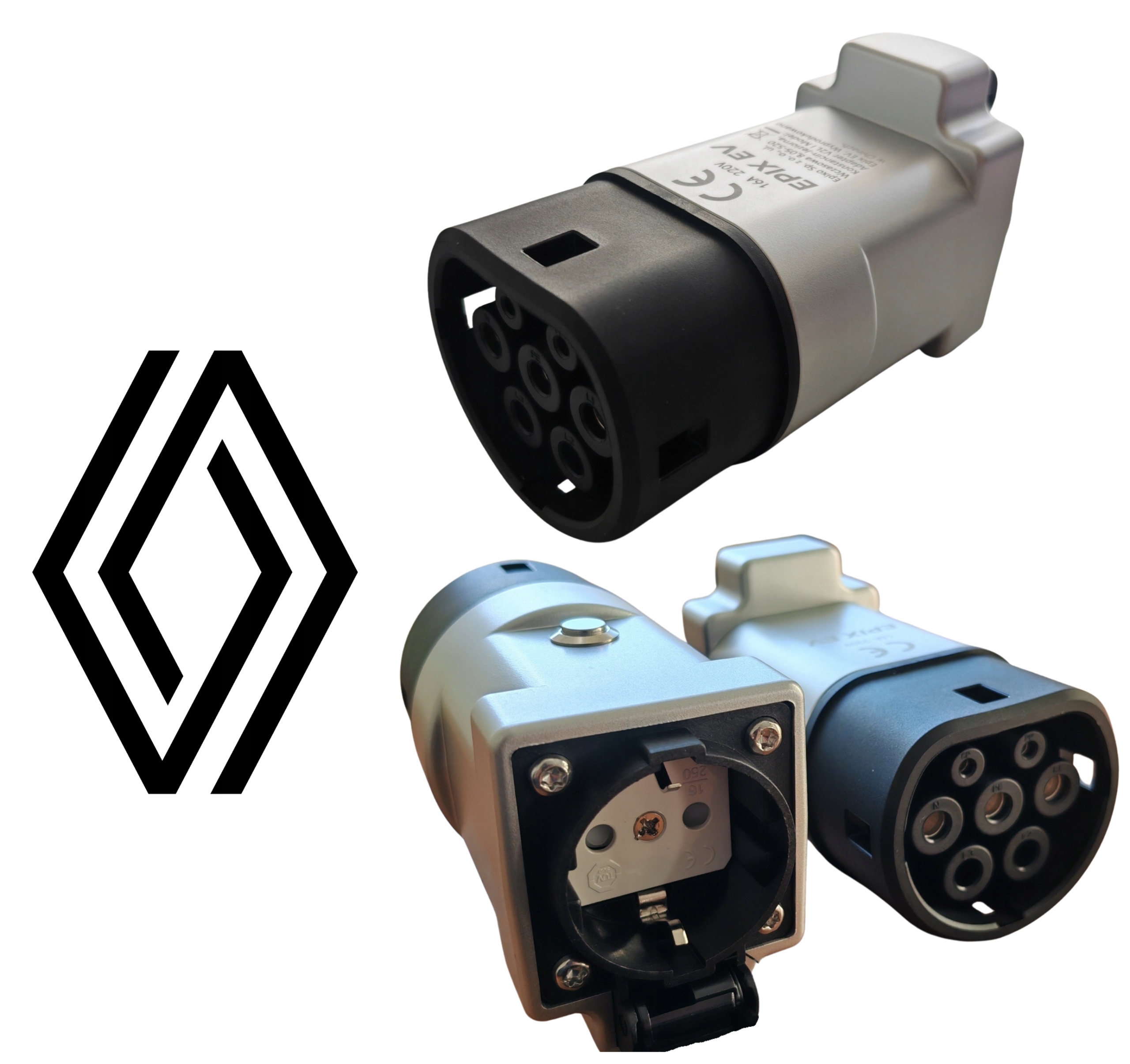 Adapter V2L Renault Typ 2 Pre Autá Ev Nabíjačka Zástrčka 230V 3,5 kW Zástrčka