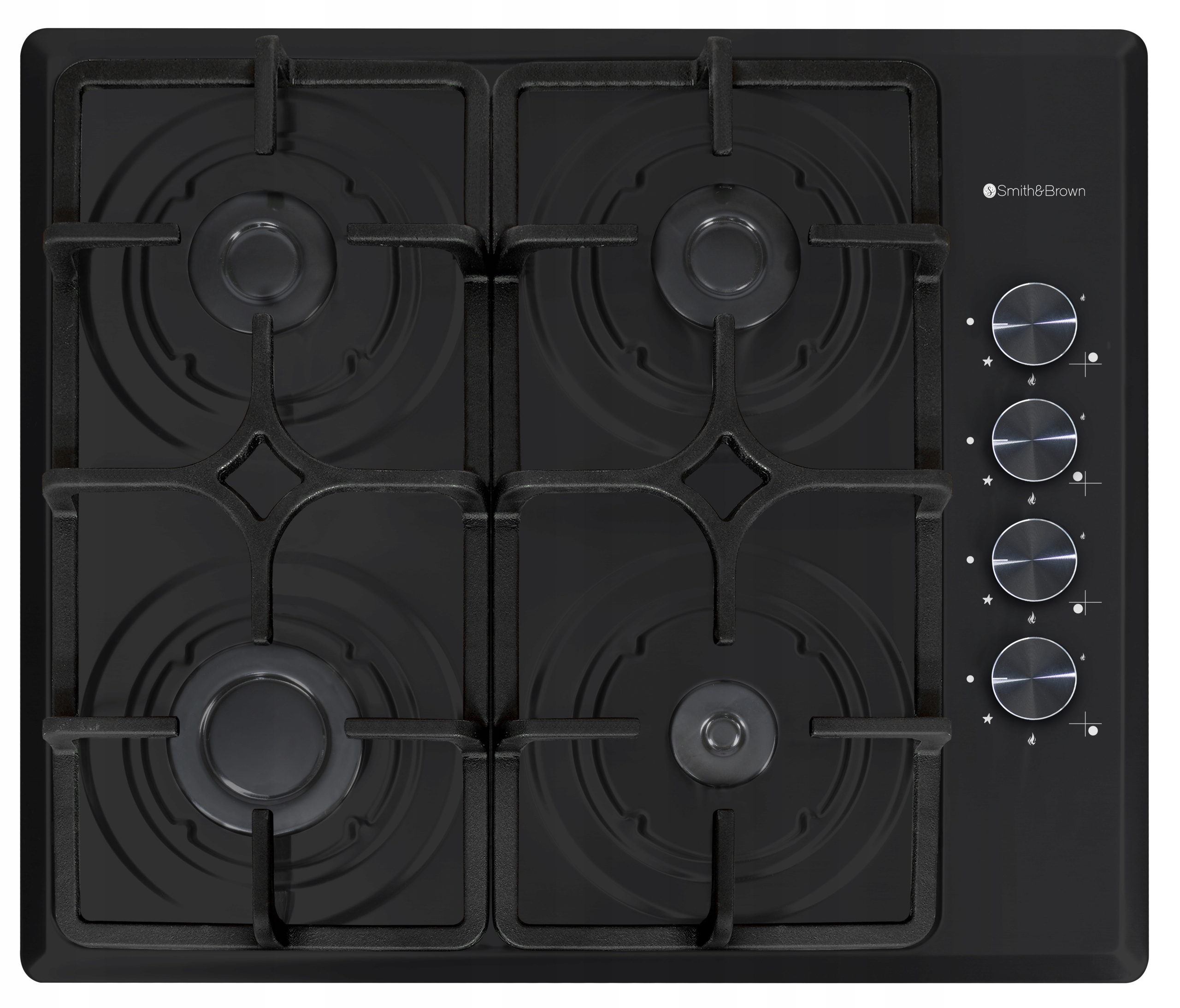 

Płyta Gazowa Do Zabudowy 4-PALNIKOWA Czarna 60 cm