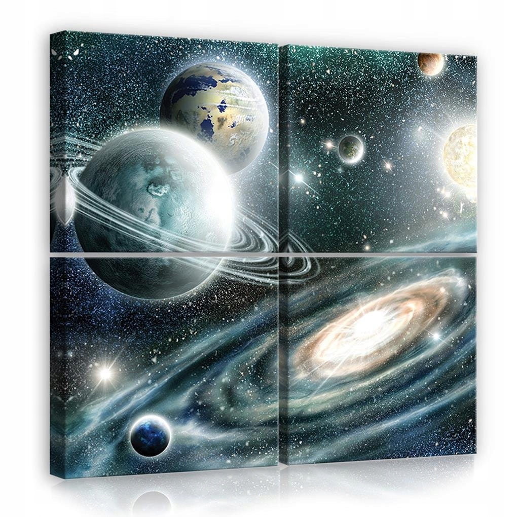 Obraz 50x50 Vesmír galaxie planety hvězdy vesmír prostor