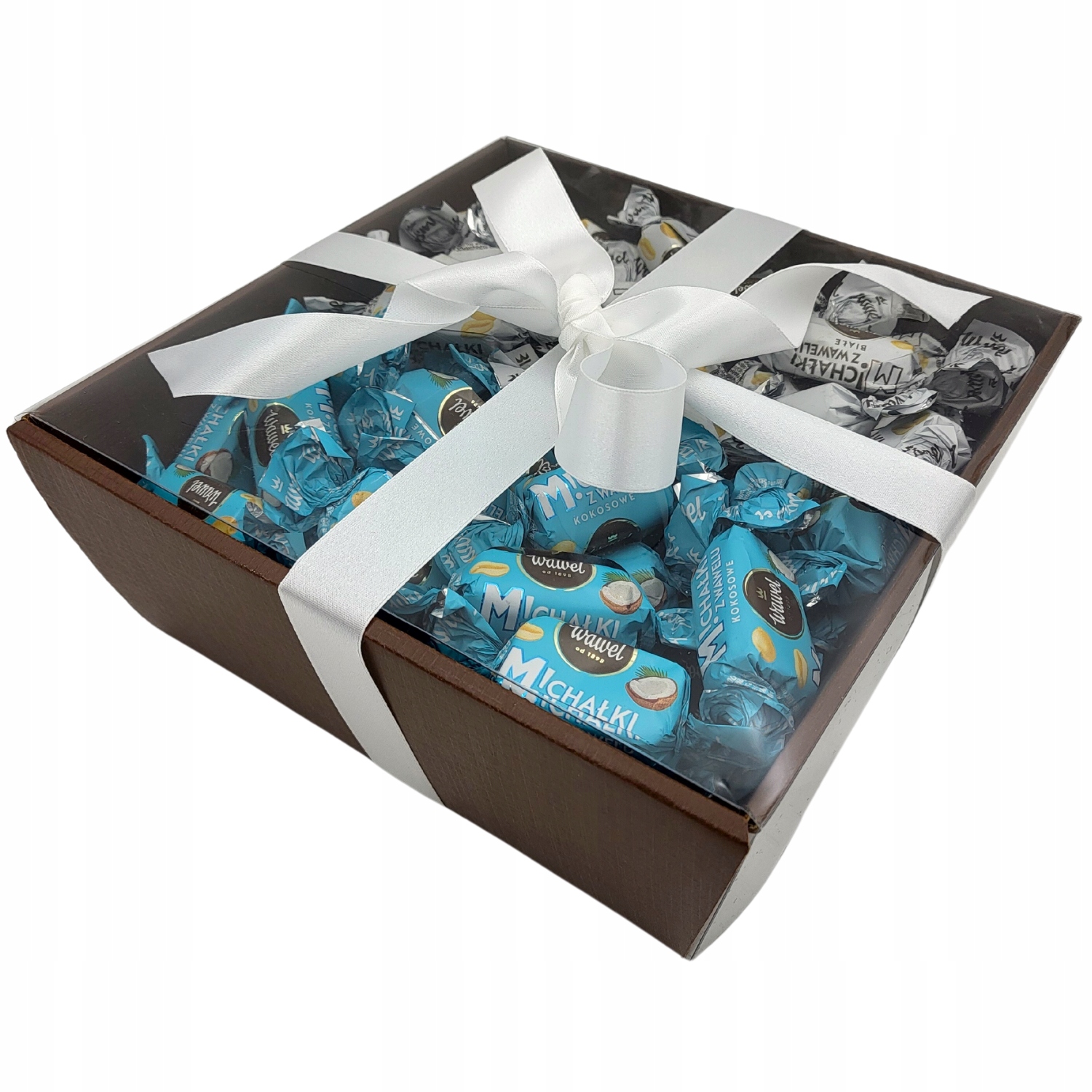 pudełko prezentowe Cukierki Michałki Białe i Kokosowe Wawel 1,3kg