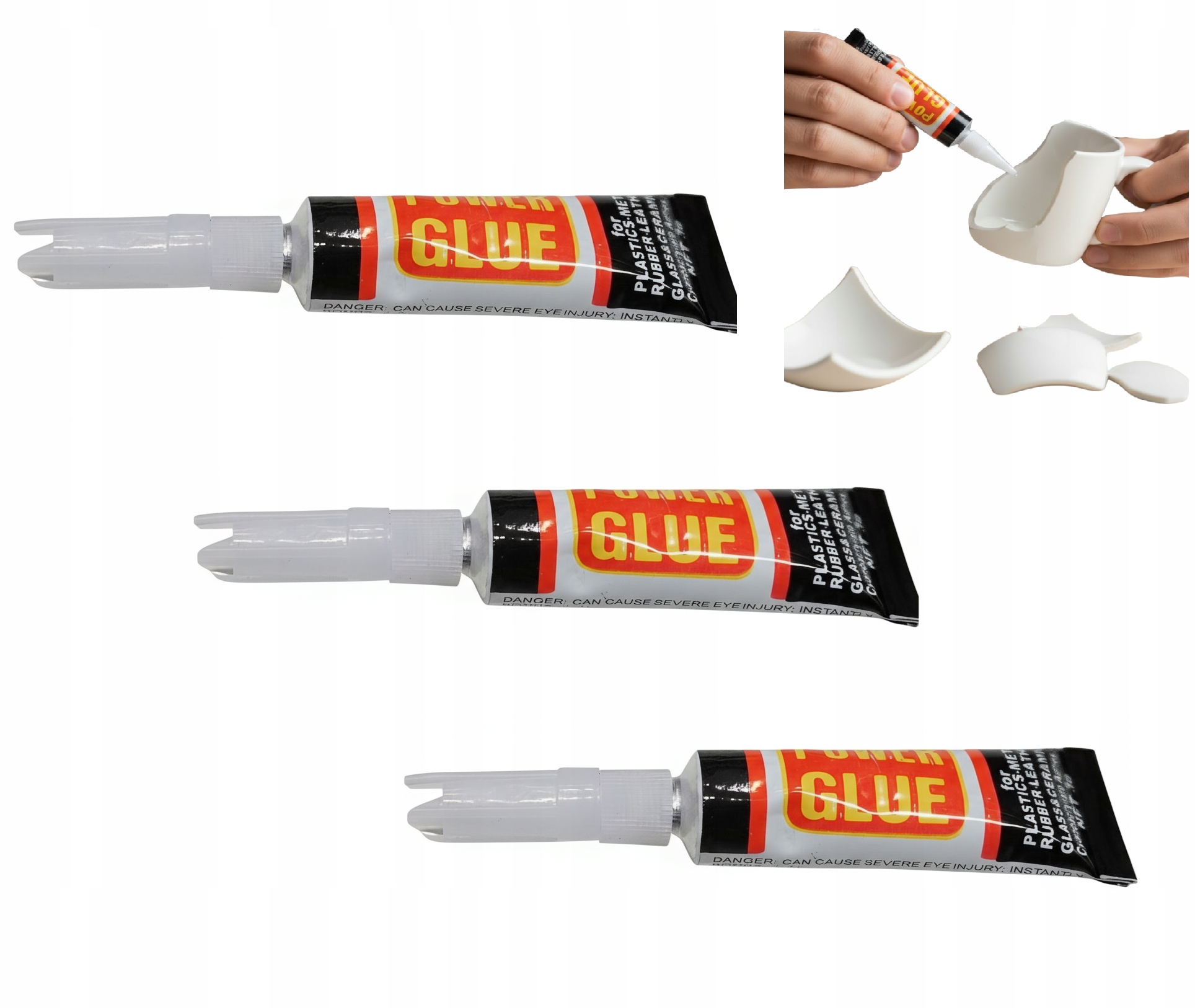 Klej Superglue Mocny Glue 3 Szt Szybki Błyskawiczny Uniwersalny