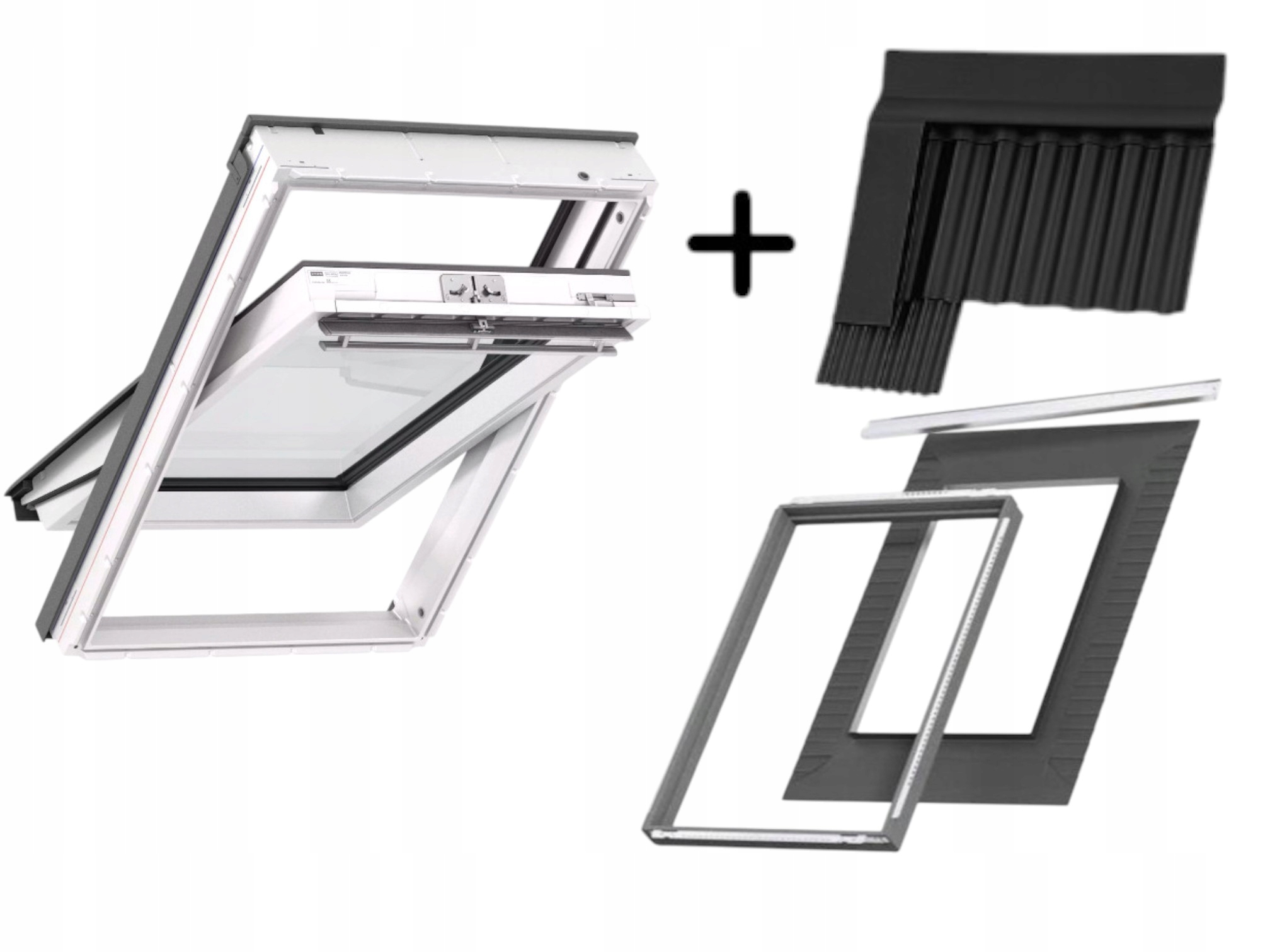 Strešné okno Velux Glu 0061 s prírubou a izolačným rámom Sada 55x78 cm