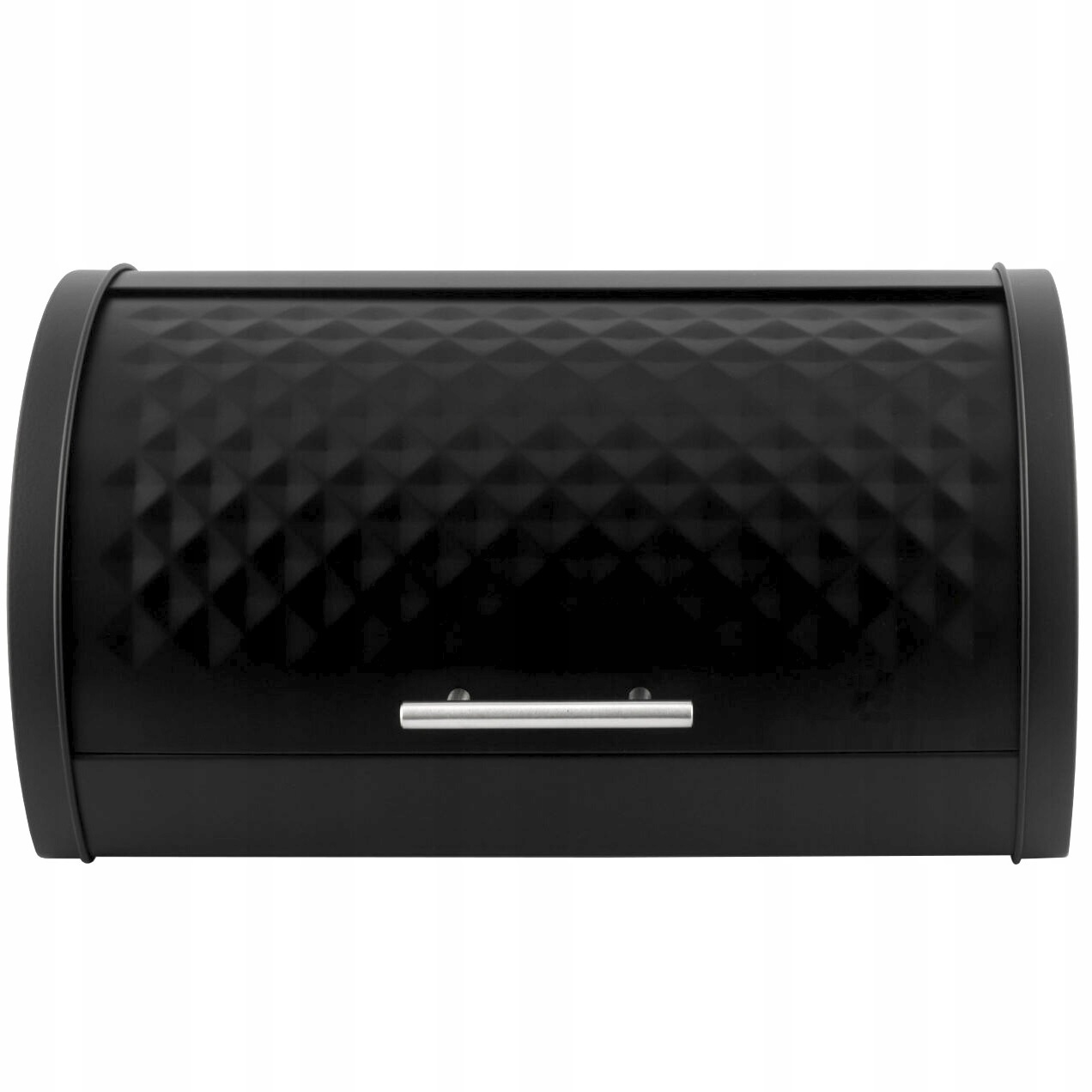 CHLEBAK METALOWY POJEMNIK NA PIECZYWO CZARNY Kształt owalny