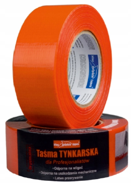 

Taśma Tynkarska Pomarańczowa Blue Dolphin 38MMX50M